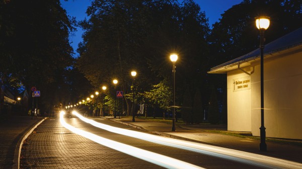 Birštono miesto gatvių apšvietimas