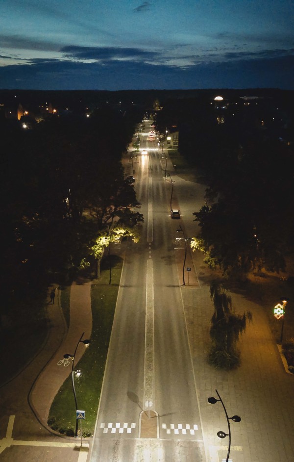 Birštono miesto gatvių apšvietimas